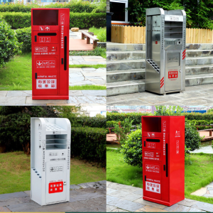 户外垃圾桶不锈钢有害物废旧电池灯管温度计分类回收箱收集箱定制